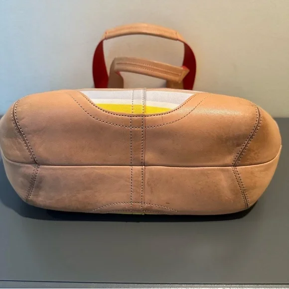 Vintage Y2K Coach Hampton Daisy Tote Multicolored stripes. Style 4435 (2004) - Picture 5 of 8